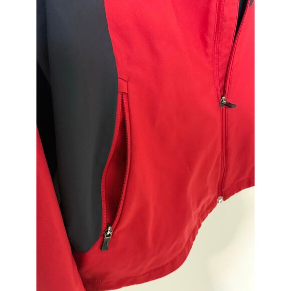 Columbia Titanium Men’s XL Red Black Softshell Jacket Outdoor Hiking Interchange - Picture 7 of 11